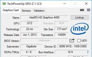 GPU-Z для получения информации о видеокарте Скачать gpu z для карты